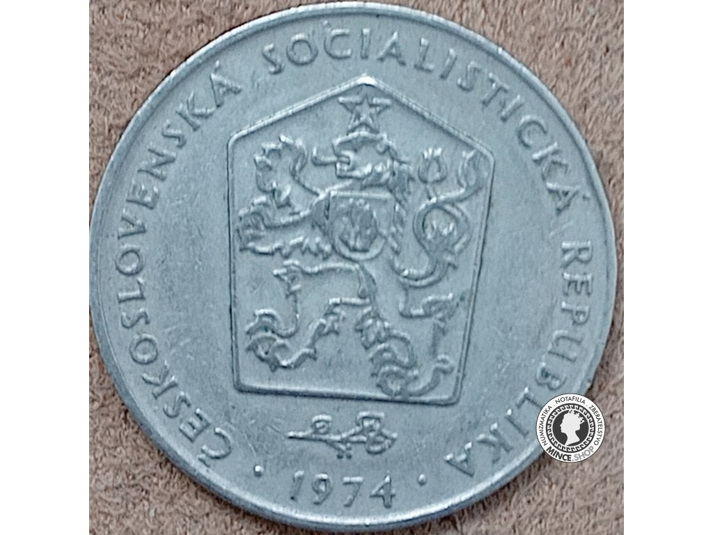 2 koruna - Česko-Slovensko - 1974 v