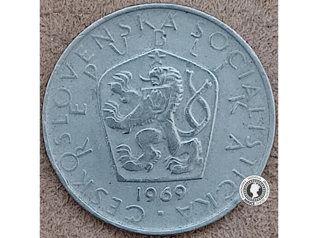 5 koruna - Česko-Slovensko - 1969