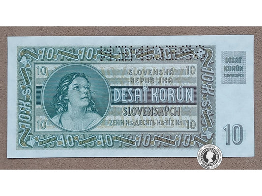 10 Korún - 1939 - Slovenský Štát