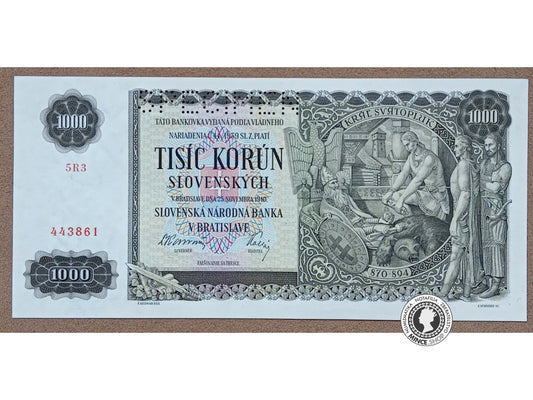1000 Korún - 1940 - Slovenský Štát