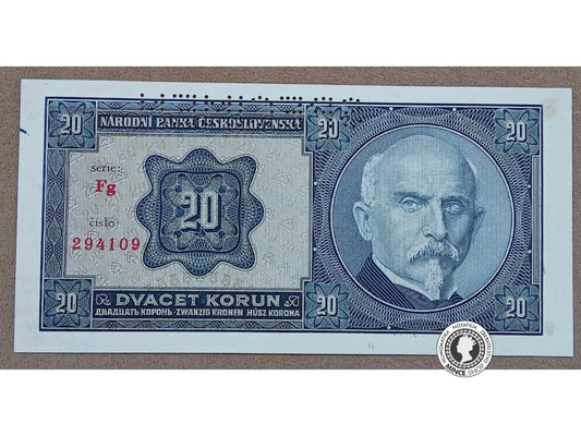 20 Korún - 1926 - 1.ČSR