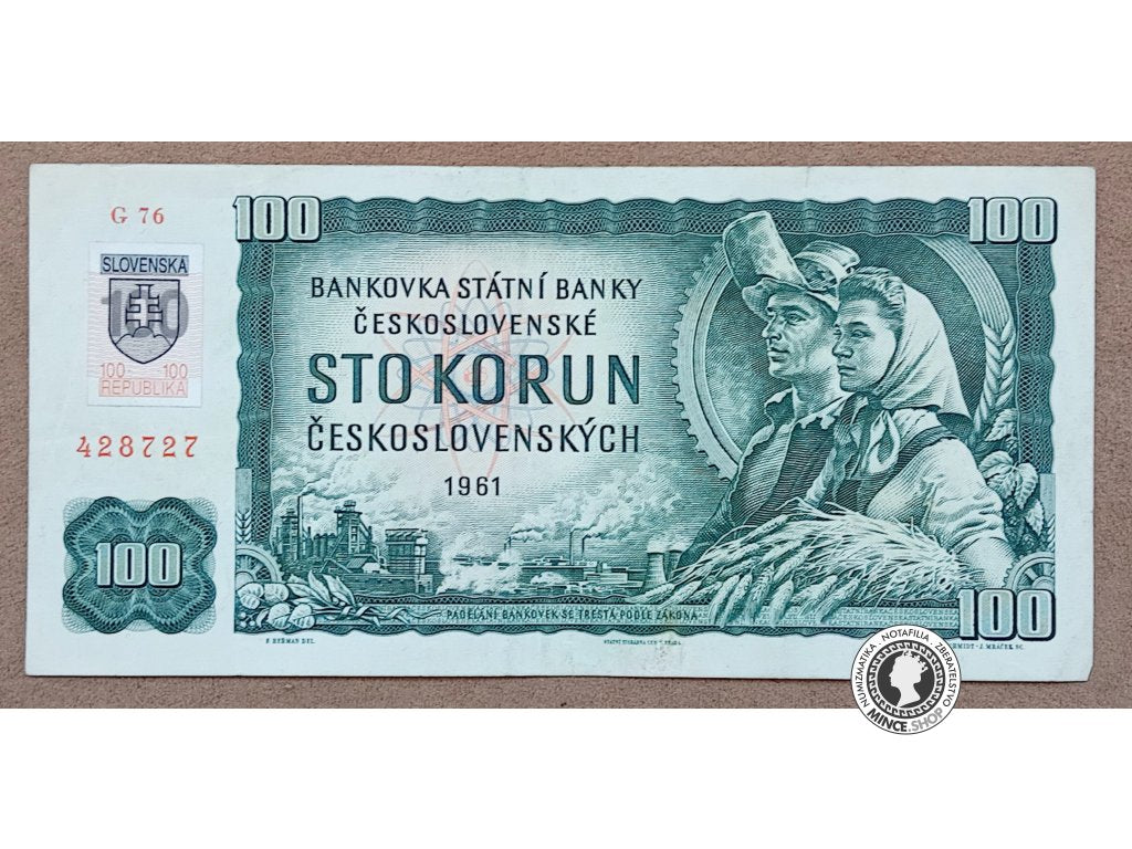 100 Korún koľkovaných - 1961 - ČSSR / Slovensko