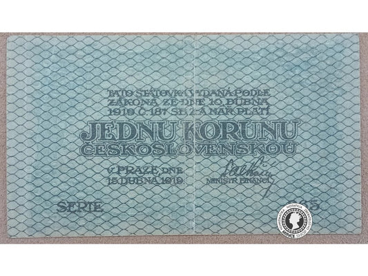 1 Koruna - 1919 - 1.ČSR