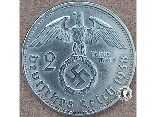 2 marka - Nemecko - Tretia Ríša - 1938 B