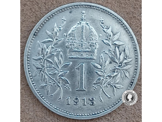 1 koruna - Rakúsko-Uhorsko - 1913
