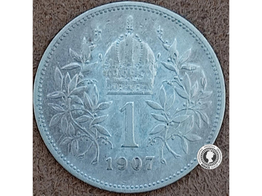 1 koruna - Rakúsko-Uhorsko - 1907