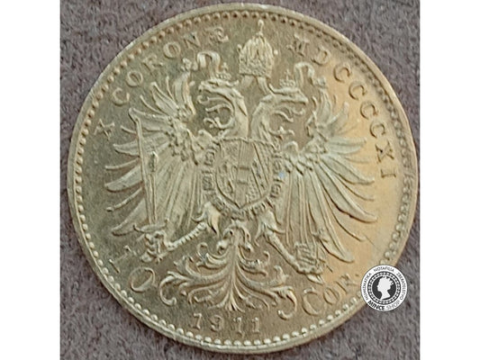 10 koruna - Rakúsko-Uhorsko - 1911
