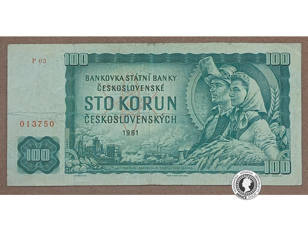 100 Korún - 1961 - ČSSR
