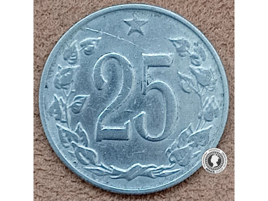 25 halier - Česko-Slovensko - 1962