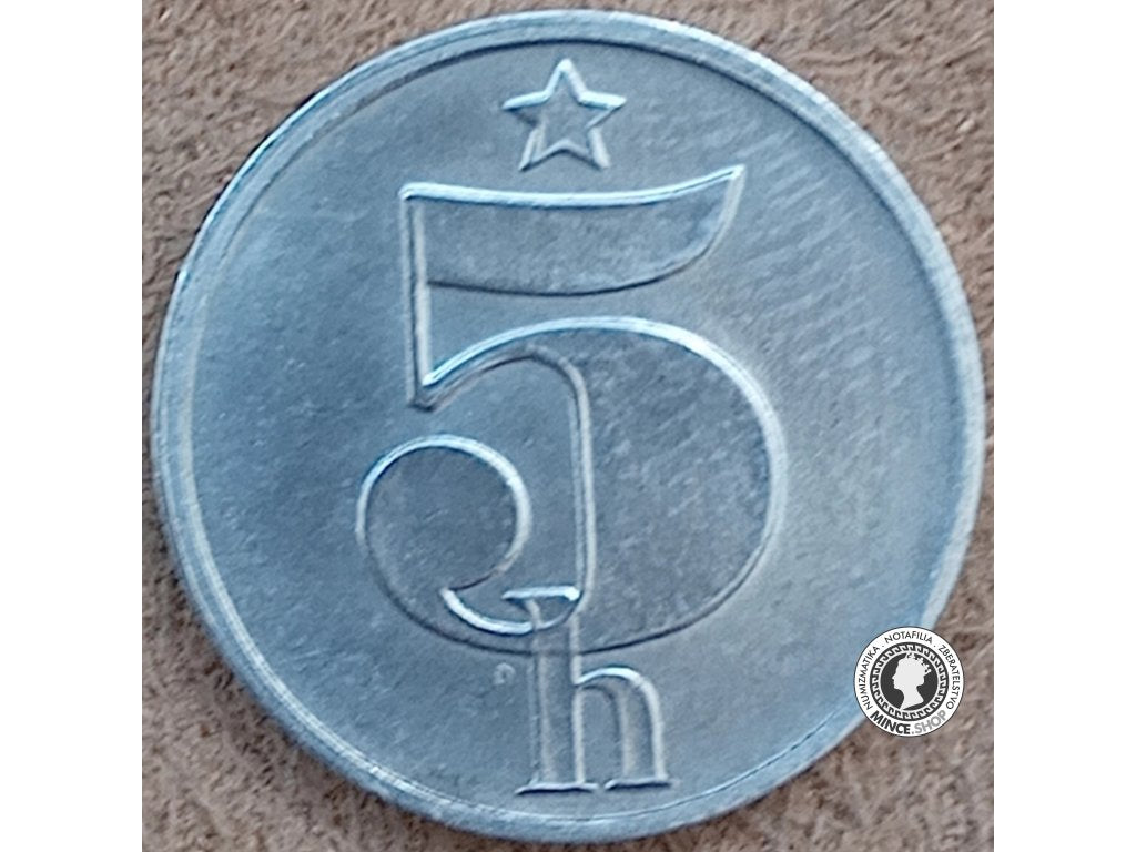 5 halier - Česko-Slovensko - 1990