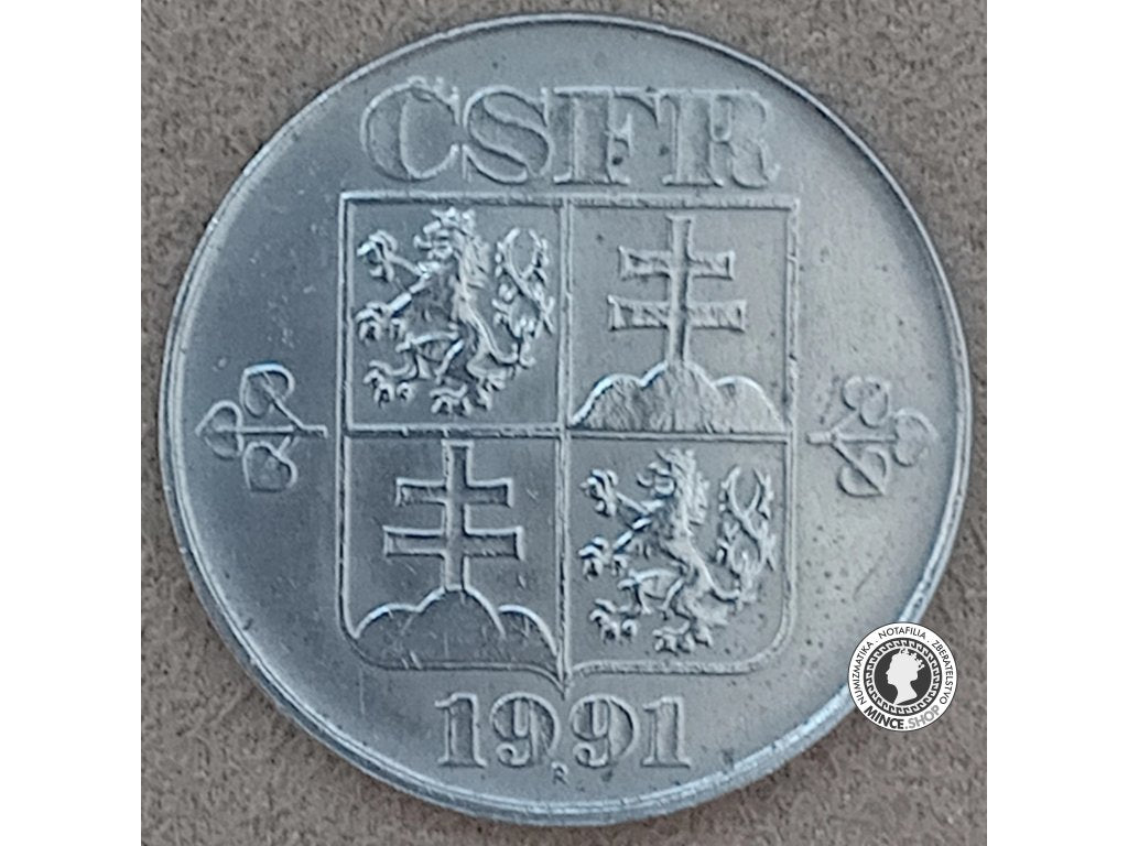 5 koruna - Česko-Slovensko - 1991