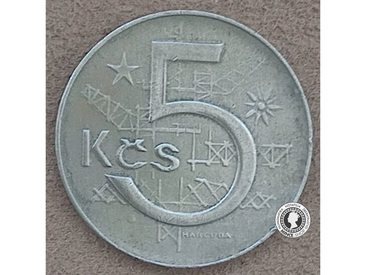 5 koruna - Česko-Slovensko - 1990