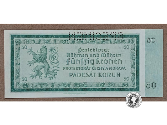 50 Korún - 1940 - Protektorát Čechy a Morava