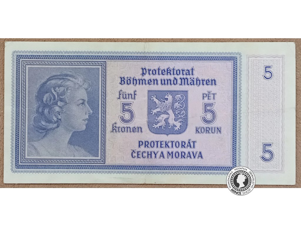 5 Korún - 1940 - Protektorát Čechy a Morava