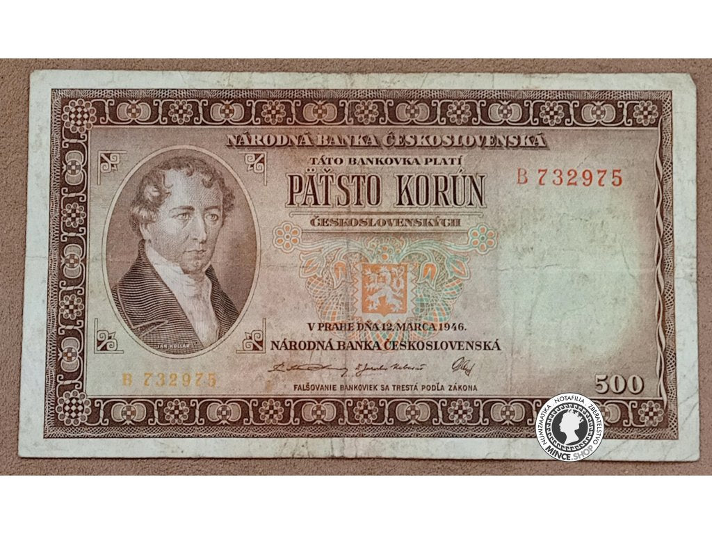 500 Korún - 1946 - ČSR