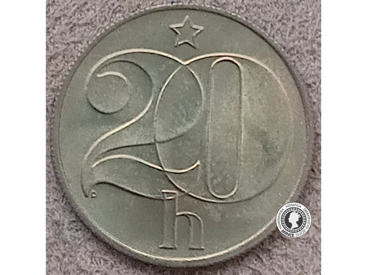 20 halier - Česko-Slovensko - 1988 - UNC