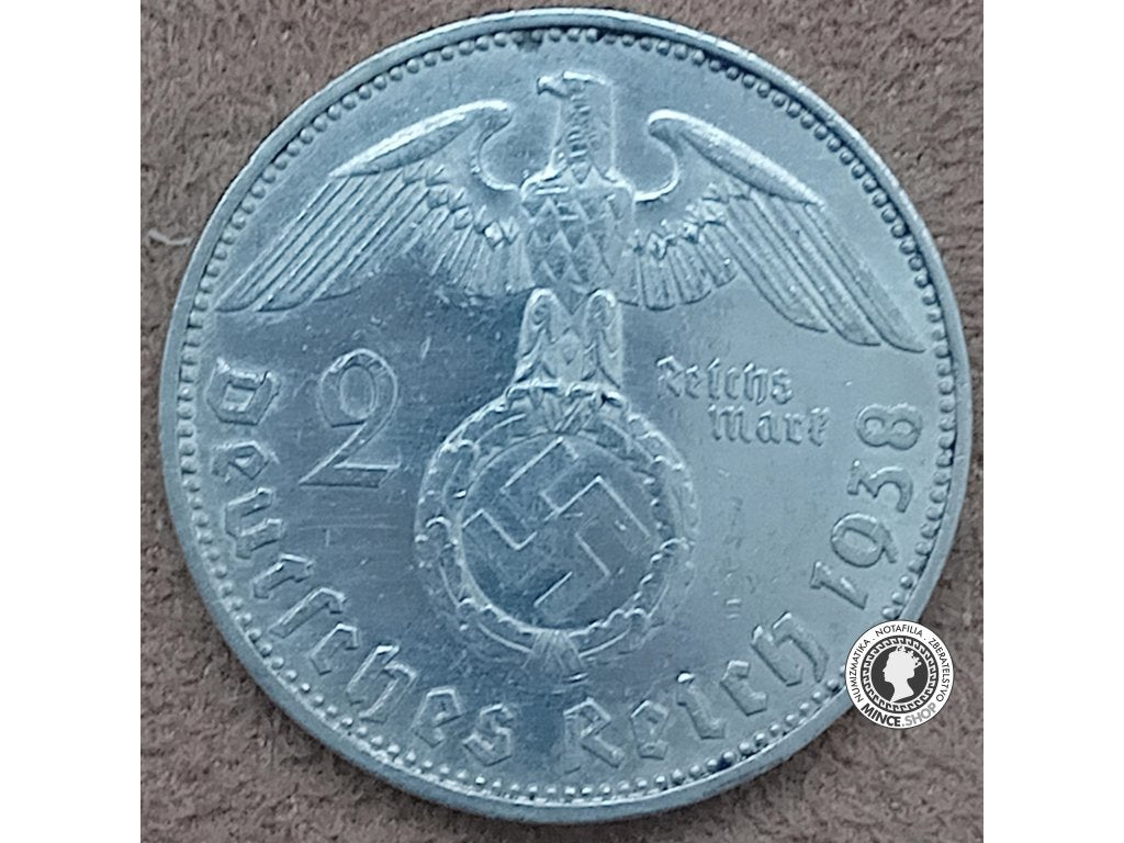 2 marka - Nemecko - Tretia Ríša - 1938 E