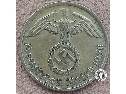 10 reichspfennig - Nemecko - Tretia Ríša - 1938 D