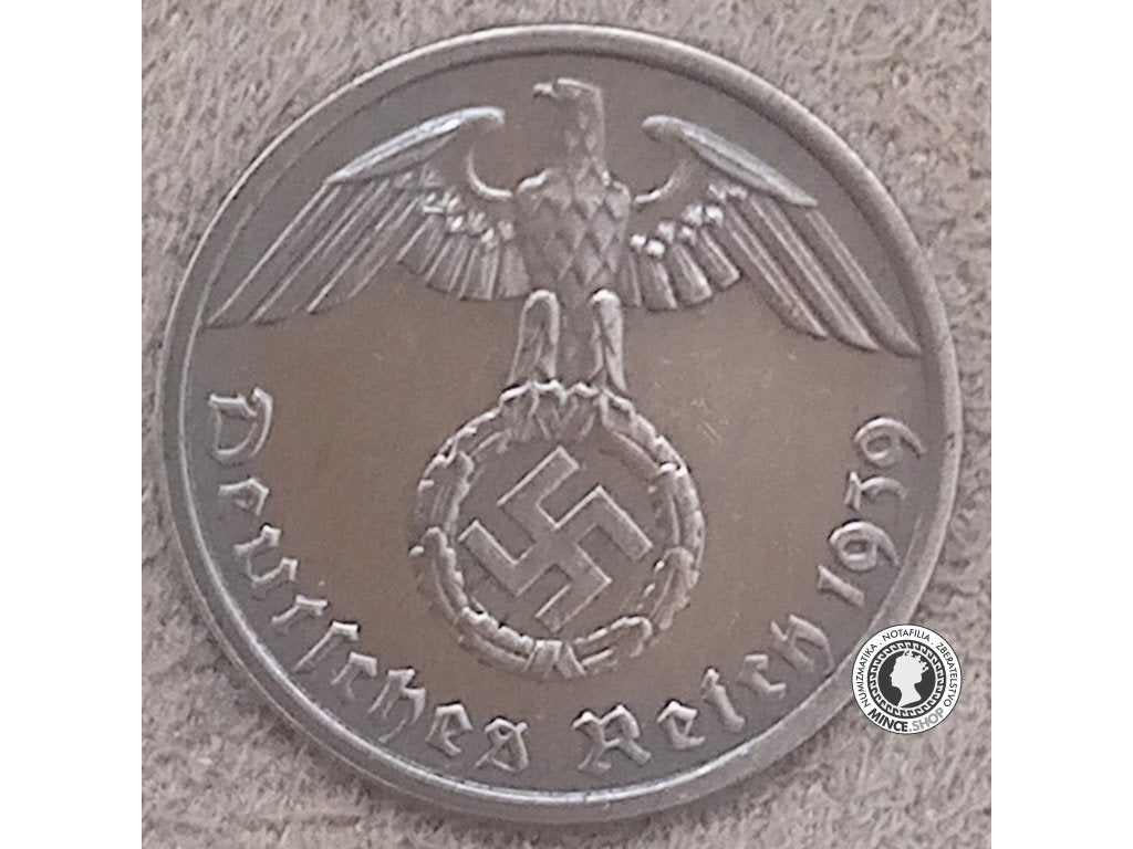 1 reichspfennig - Nemecko - Tretia Ríša - 1939 A