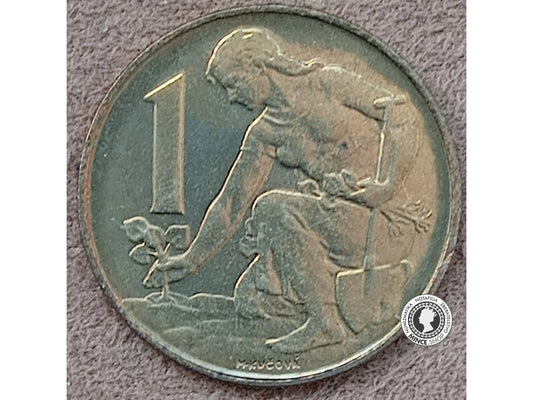 1 koruna - Česko-Slovensko - 1992 - UNC