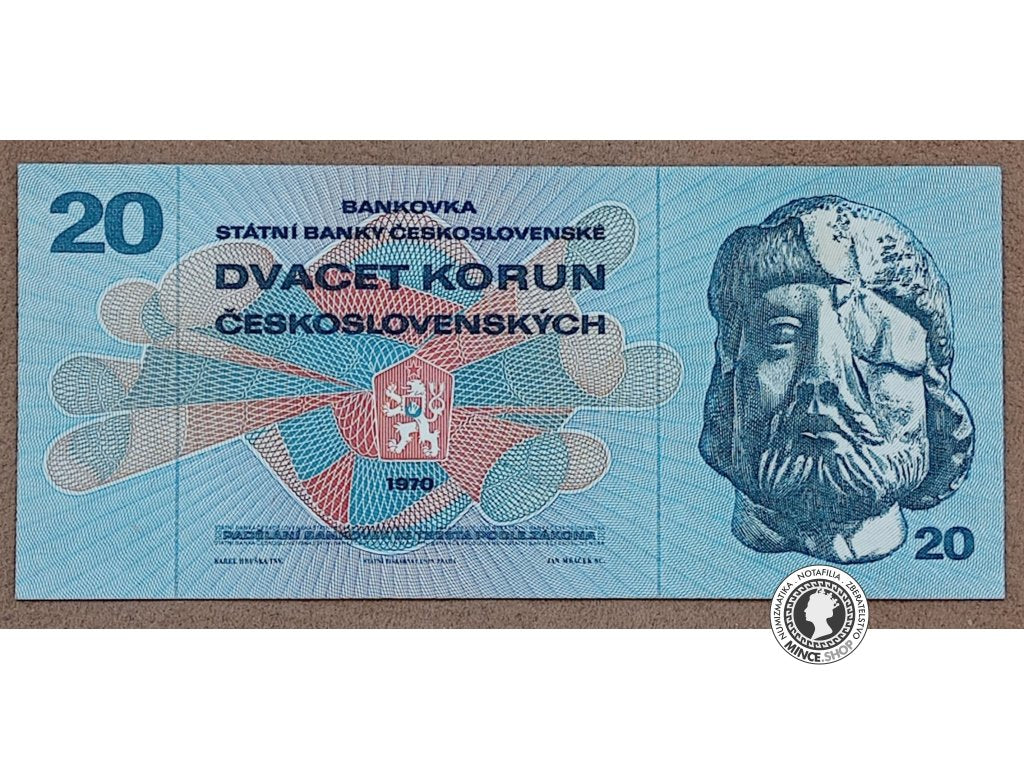 20 Korún - 1970 - ČSSR - UNC