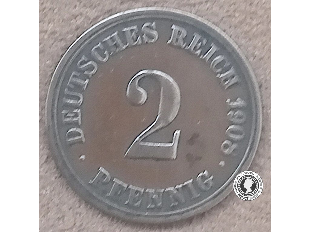 2 reichspfennig - Nemecko - Nemecká Ríša - 1908 A