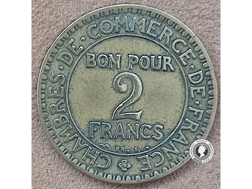 2 frank - Francúzsko - 1922