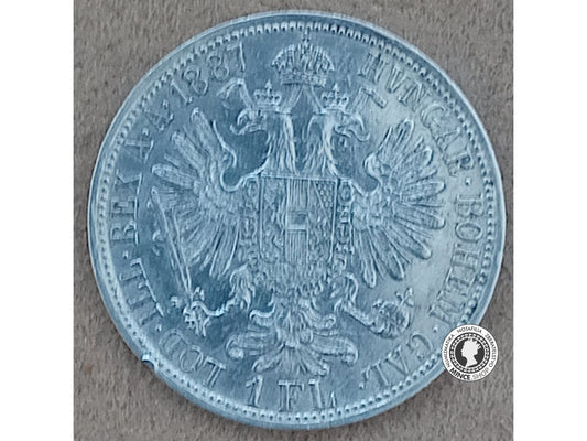 1 florin - Rakúsko-Uhorsko - 1887